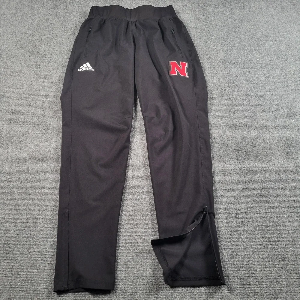 Nebraska Cornhuskers Pants Womens XS‎ NCAA Player Issued Adidas Training Warmup